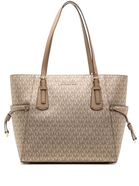 michael kors red two tone bag|Michael Kors voyager tote sale.